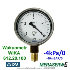 Wakuometr -4kPa  WIKA 612.20.100